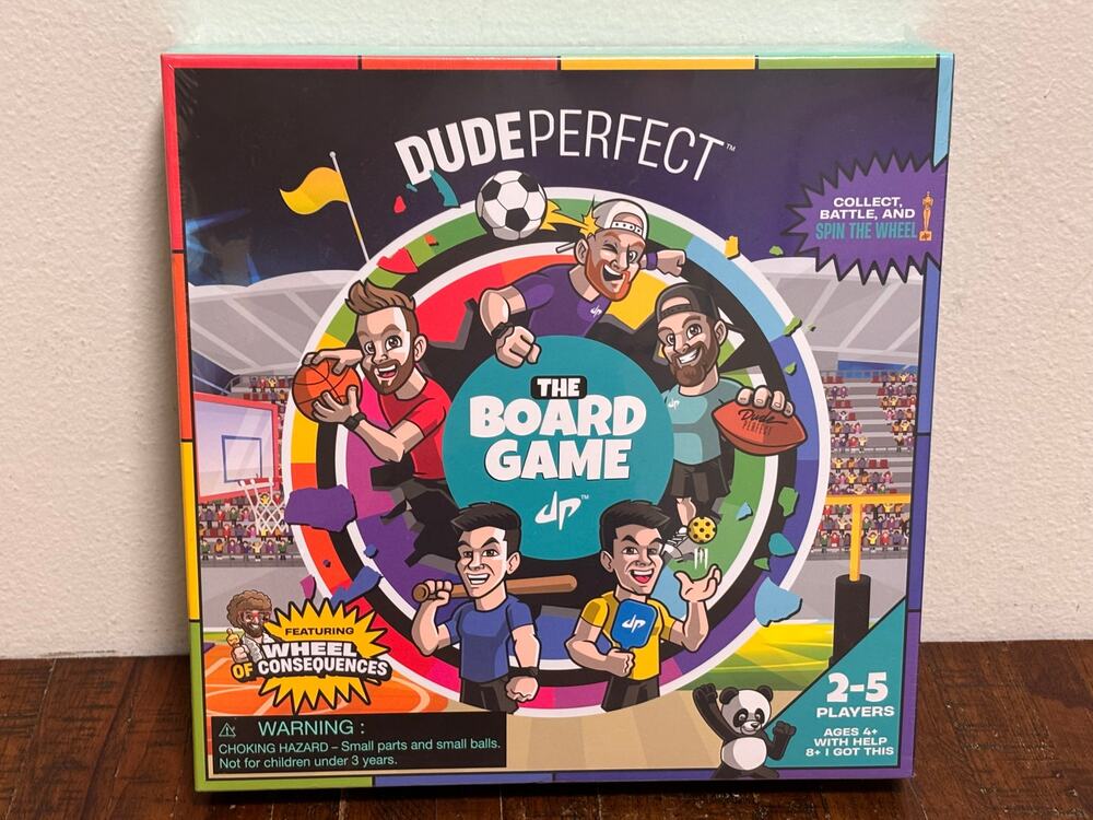 Factory Sealed Dude Perfect The Board Game: Skills & Action Game, for All Ages